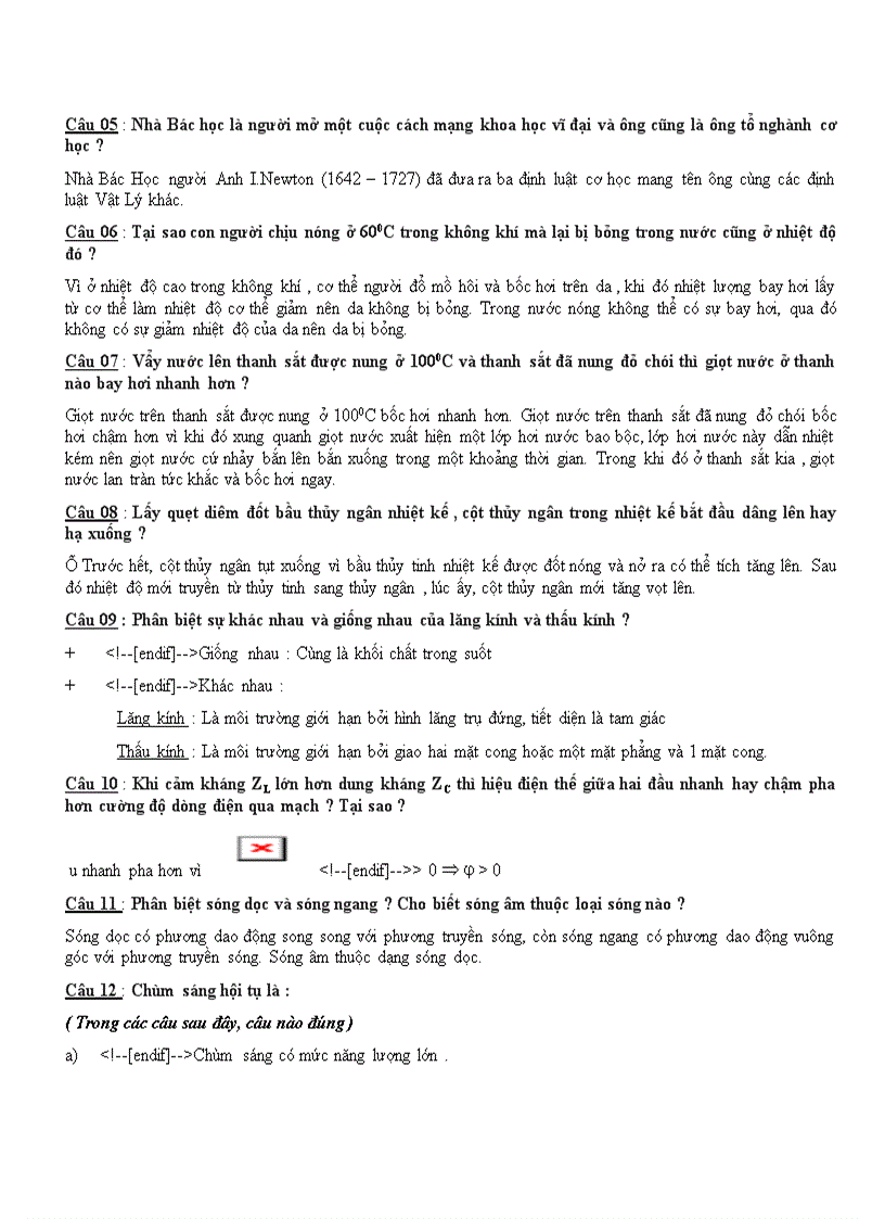image for page 20 câu đố vui về vật lí