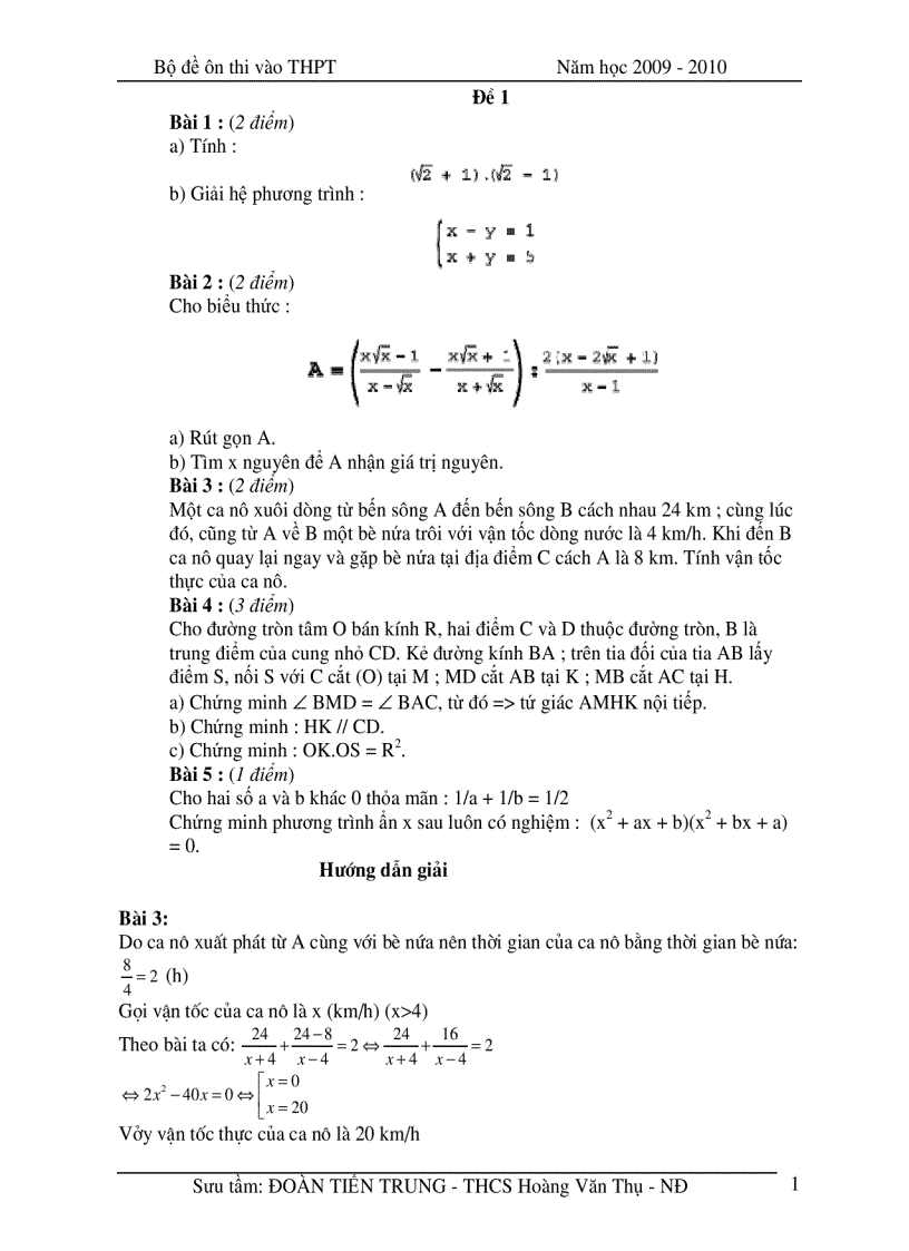 image for page 20 đề thi vào lớp 10 có đáp án