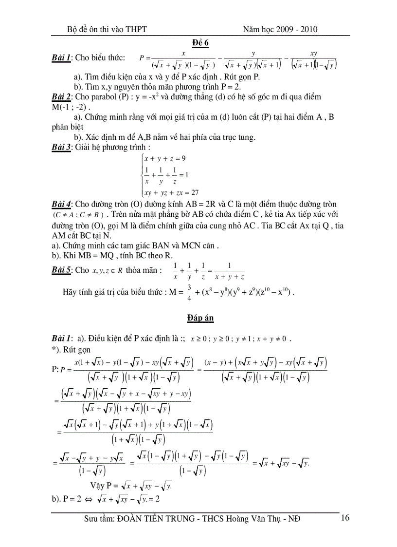 image for page 20 đề thi vào lớp 10 có đáp án