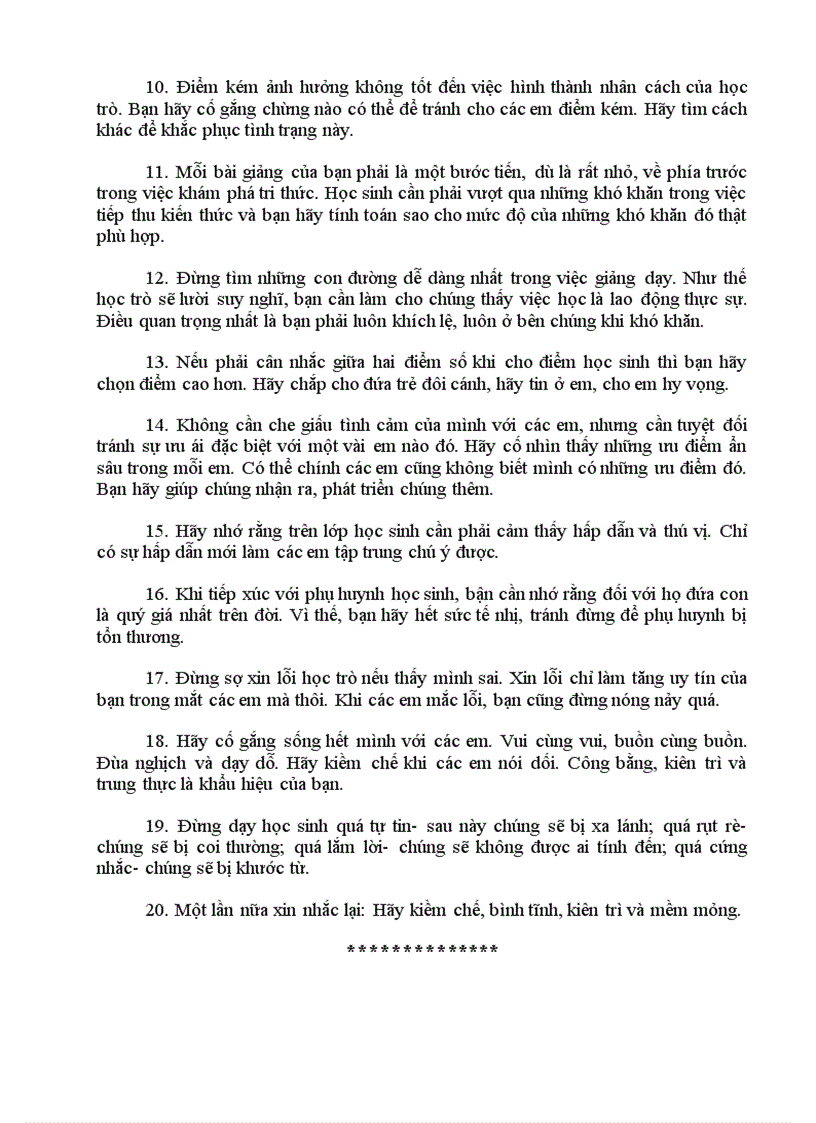 image for page 20 điều thầy cô cần ghi nhớ