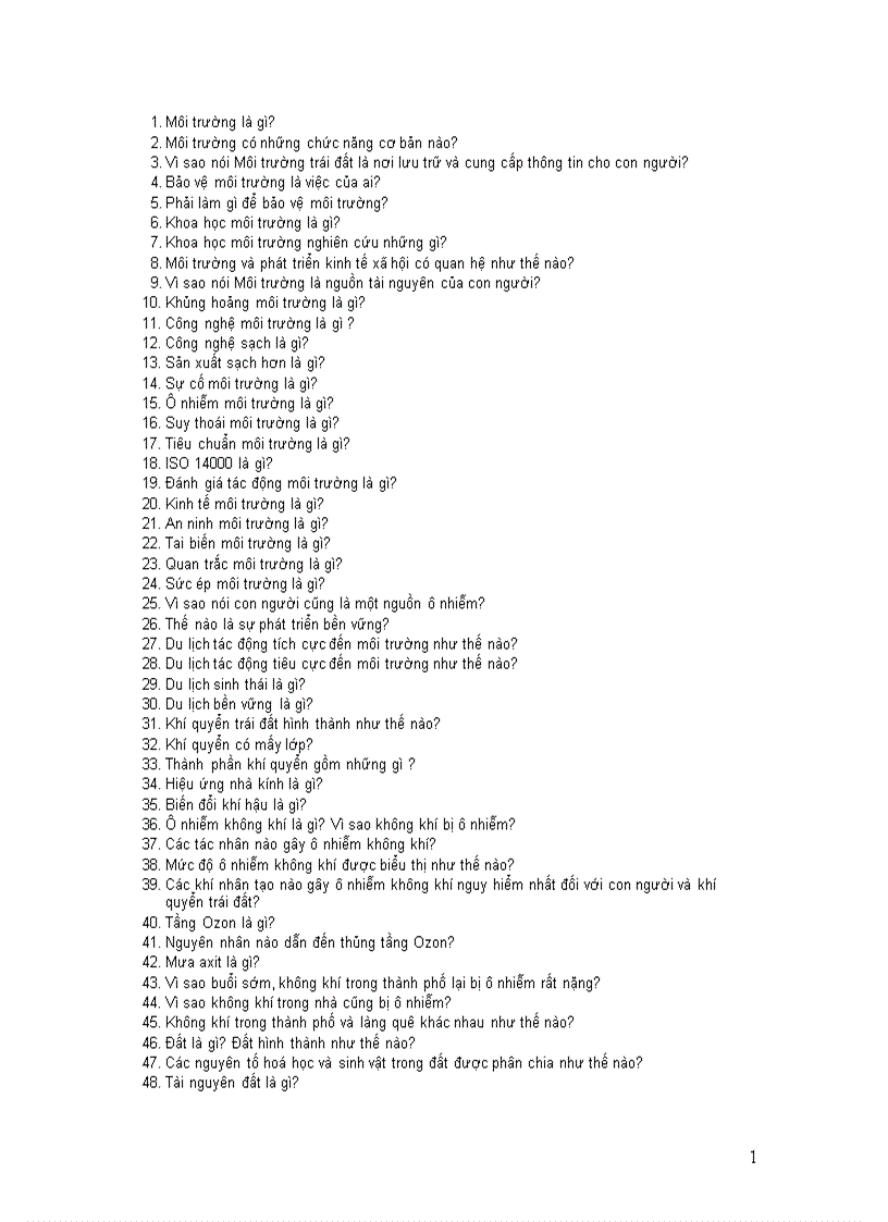 image for page 200 câu hỏi và trả lời về giáo dục môi trường