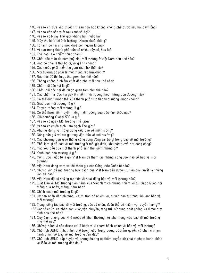 image for page 200 câu hỏi và trả lời về giáo dục môi trường