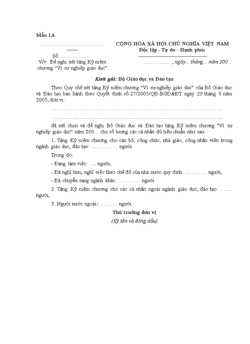 image for page 27 2005 QD BGD DT Tieu chuan xet tang Ki niem chuong