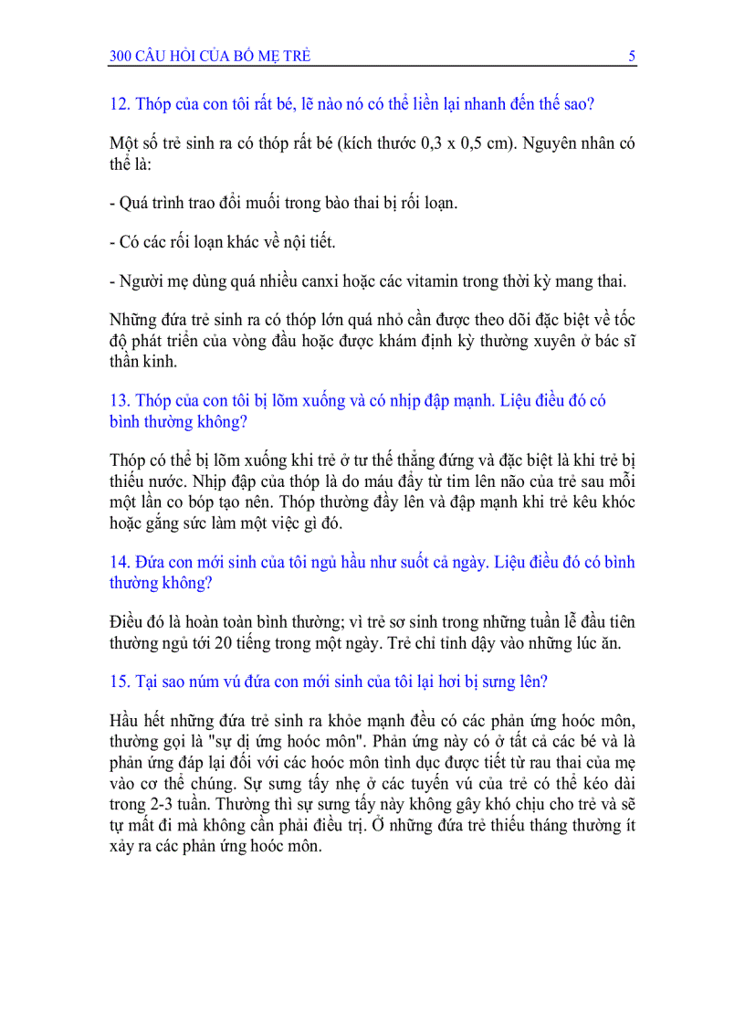 image for page 300 câu hỏi của bố mẹ trẻ