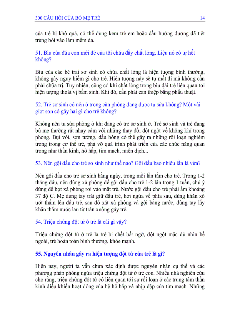 image for page 300 câu hỏi của bố mẹ trẻ