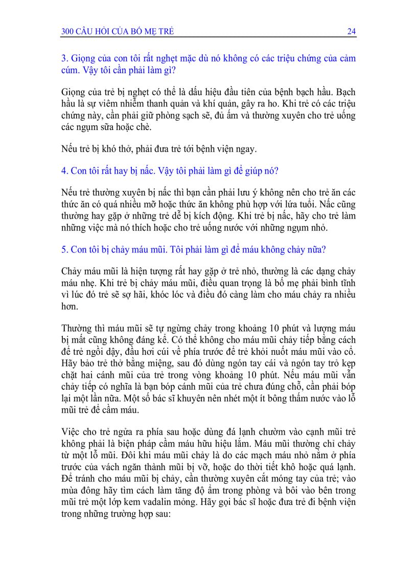image for page 300 câu hỏi của bố mẹ trẻ