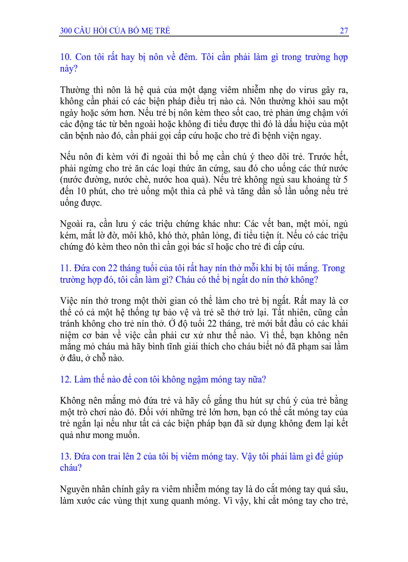 image for page 300 câu hỏi của bố mẹ trẻ