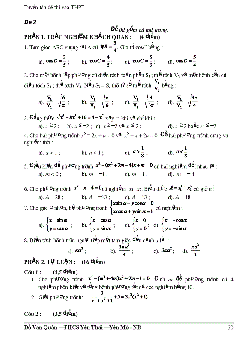 image for page 300 đề đáp án thi vào lớp 10 thpt