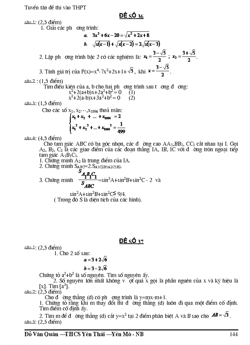 image for page 300 đề đáp án thi vào lớp 10 thpt