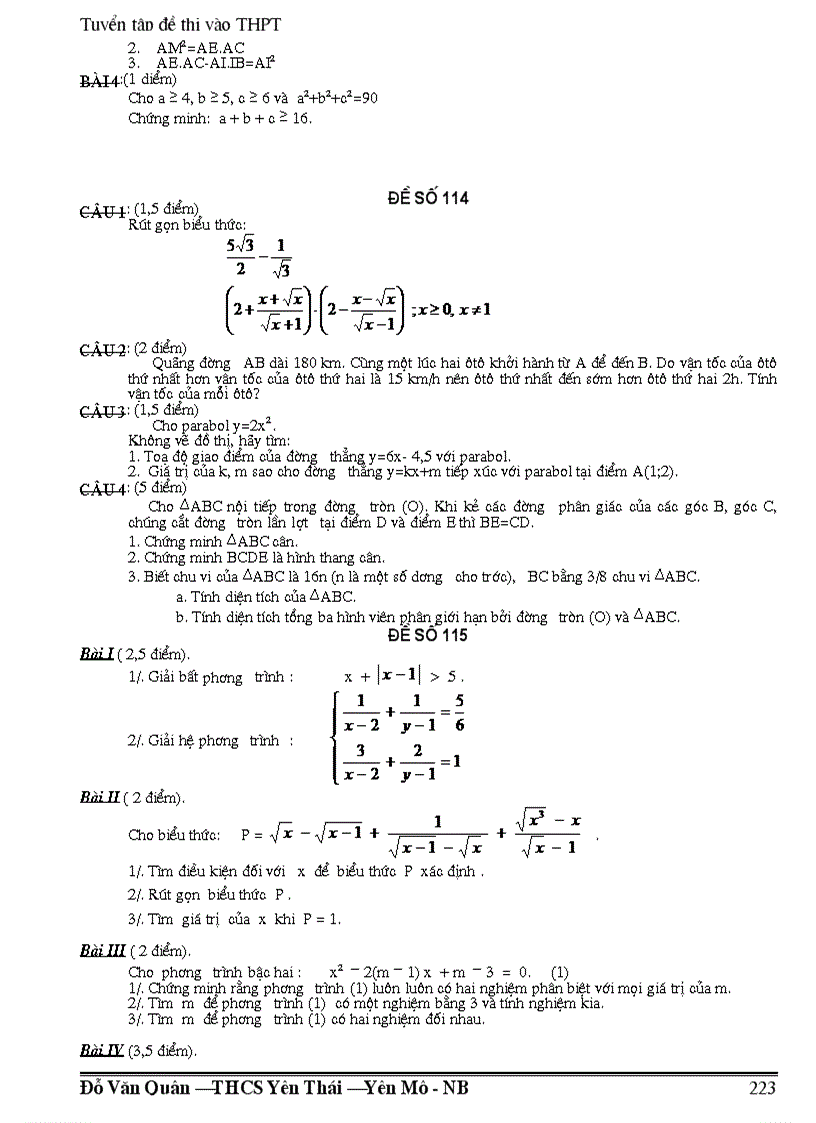 image for page 300 đề đáp án thi vào lớp 10 thpt