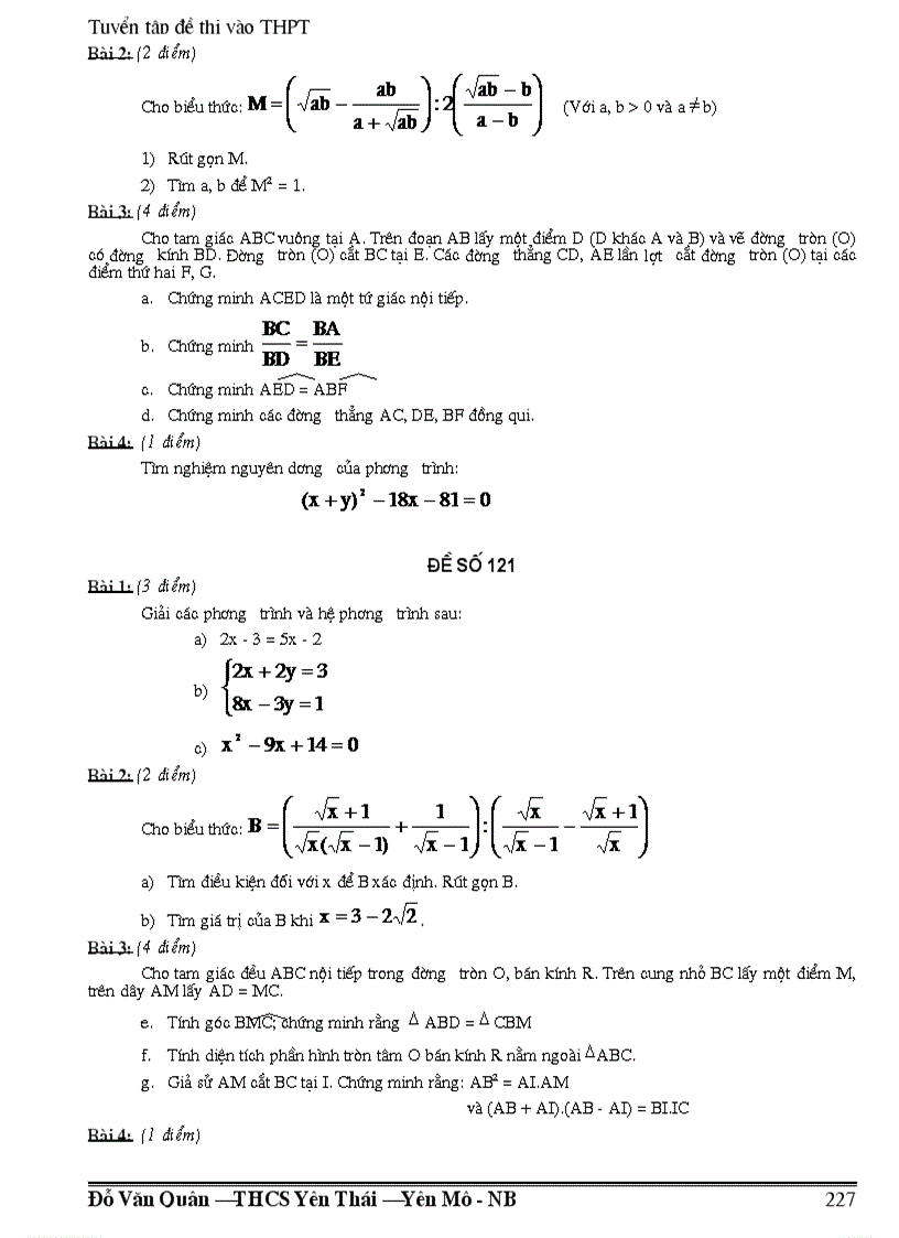 image for page 300 đề đáp án thi vào lớp 10 thpt