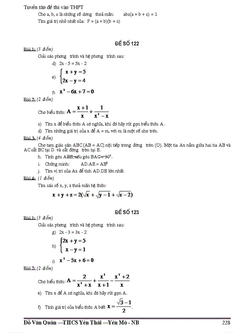 image for page 300 đề đáp án thi vào lớp 10 thpt