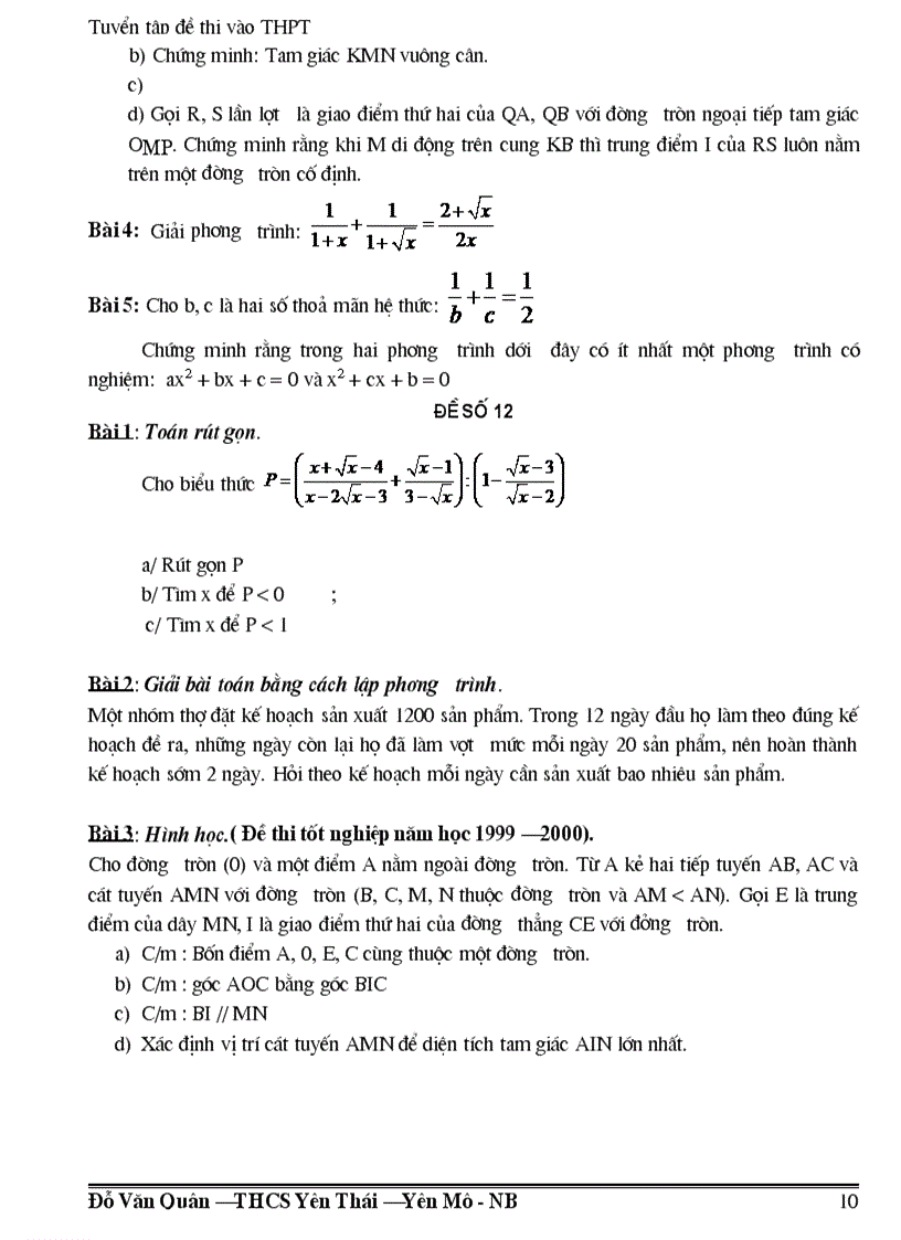 image for page 300 đề thi và đáp án vào lớp 10 thpt