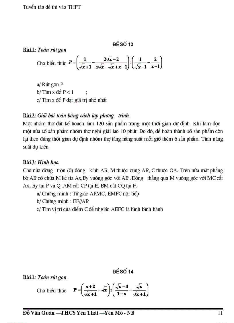 image for page 300 đề thi và đáp án vào lớp 10 thpt