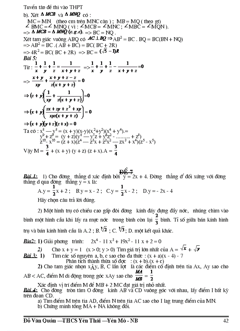 image for page 300 đề thi và đáp án vào lớp 10 thpt