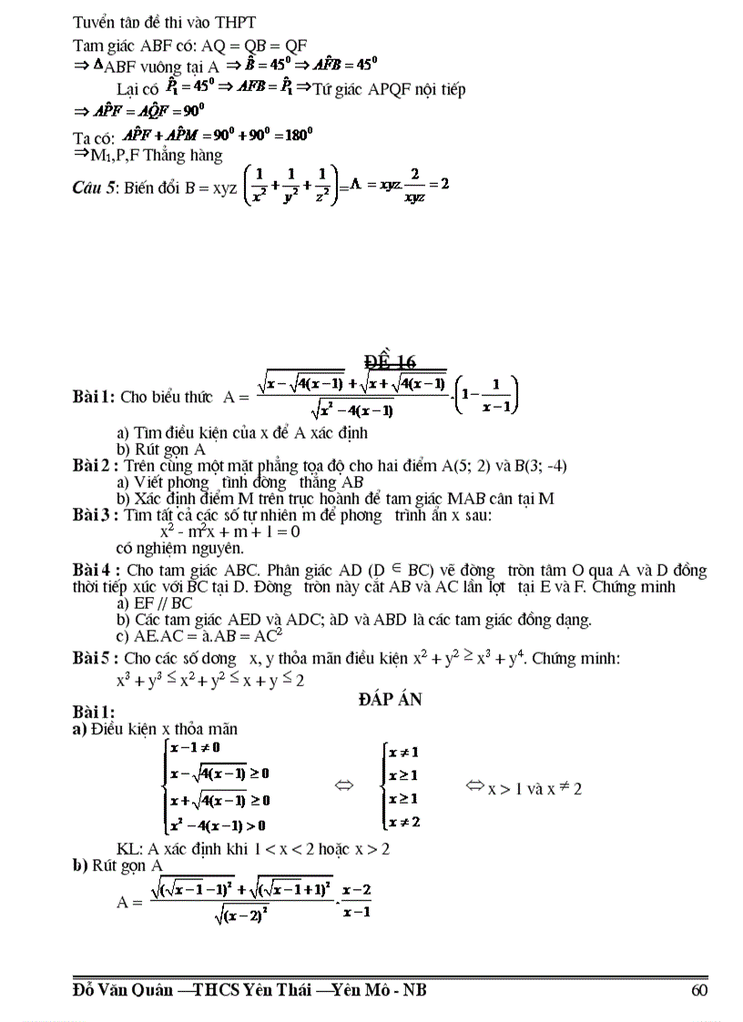 image for page 300 đề thi và đáp án vào lớp 10 thpt