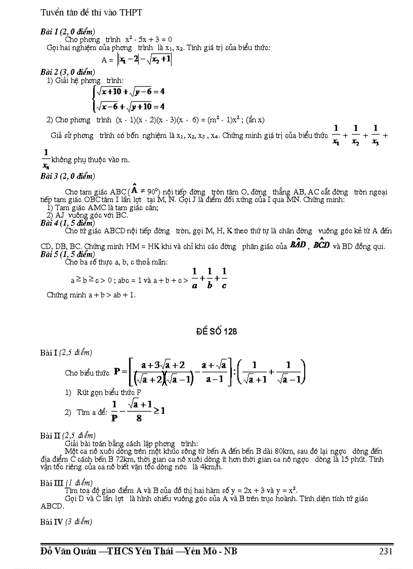 image for page 300 đề thi và đáp án vào lớp 10 thpt