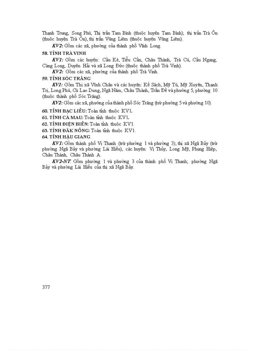 image for page 4 Bang phan chia khu vuc TS 2012