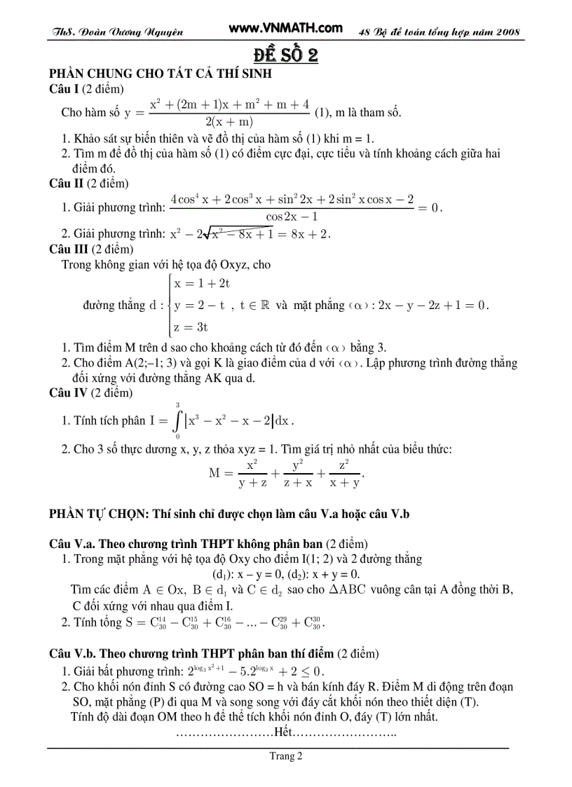 image for page 48 de thi thu dai hoc cuc hay 1