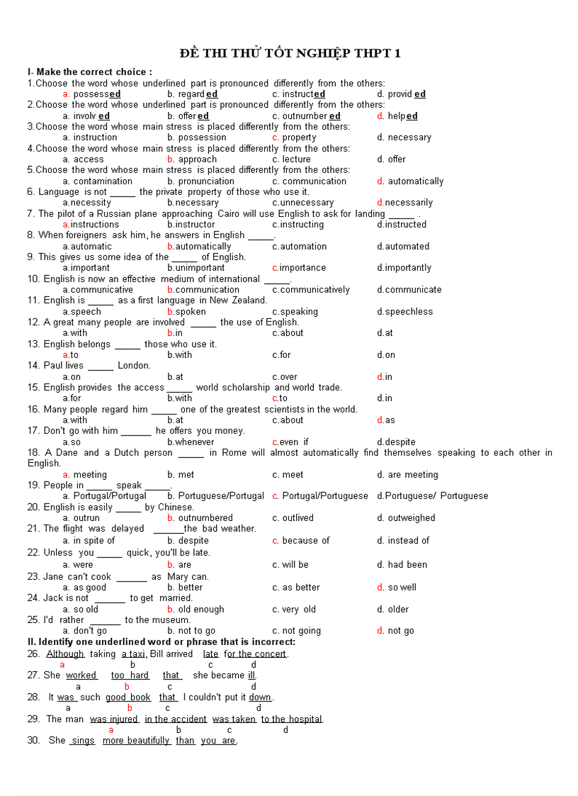 image for page 5 đề thi thử tốt nghiệp thpt 2010