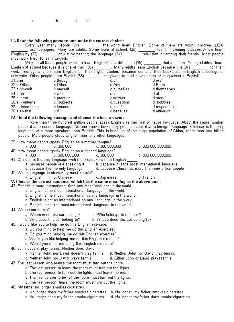 image for page 5 đề thi thử tốt nghiệp thpt 2010
