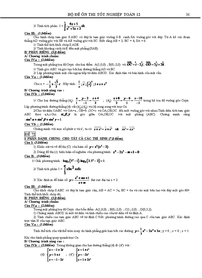 image for page 72 BỘ đề thi tốt nghiệp THPH
