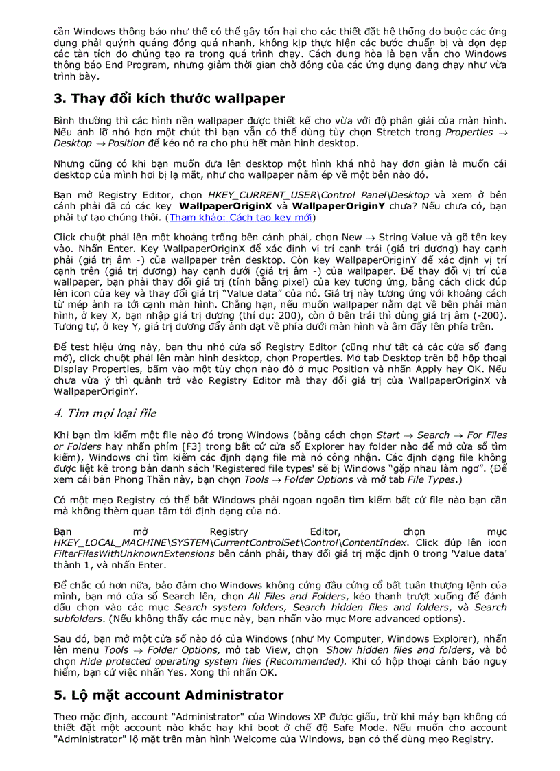 image for page 8 chiêu tối ưu hóa windown XP