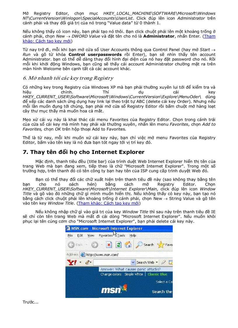 image for page 8 chiêu tối ưu hóa windown XP