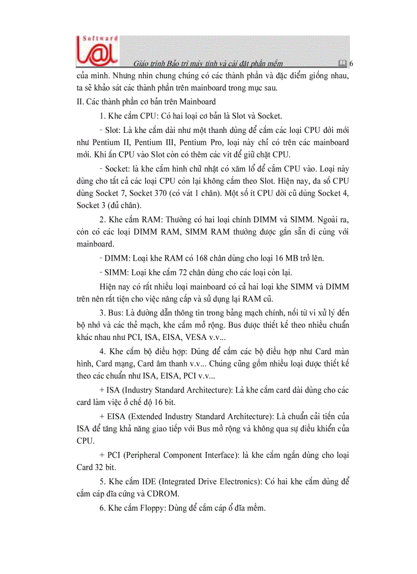 image for page A Tai lieu huong dan bao tri may tinh