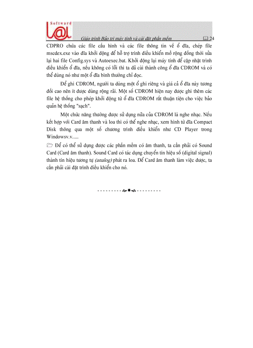 image for page A Tai lieu huong dan bao tri may tinh