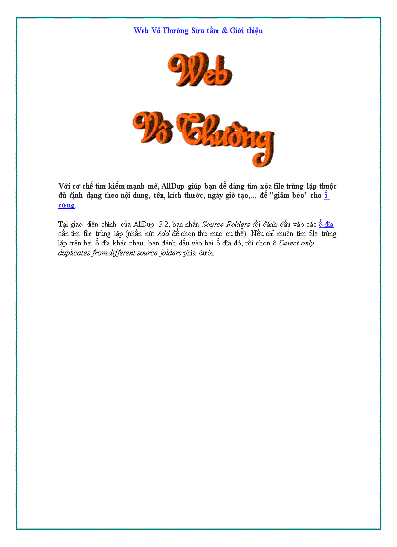 image for page Alldup tìm và xóa phần mềm trùng lặp