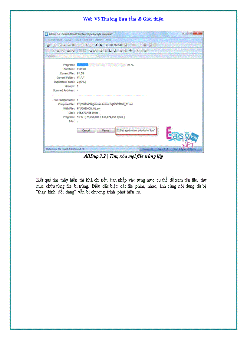 image for page Alldup tìm và xóa phần mềm trùng lặp