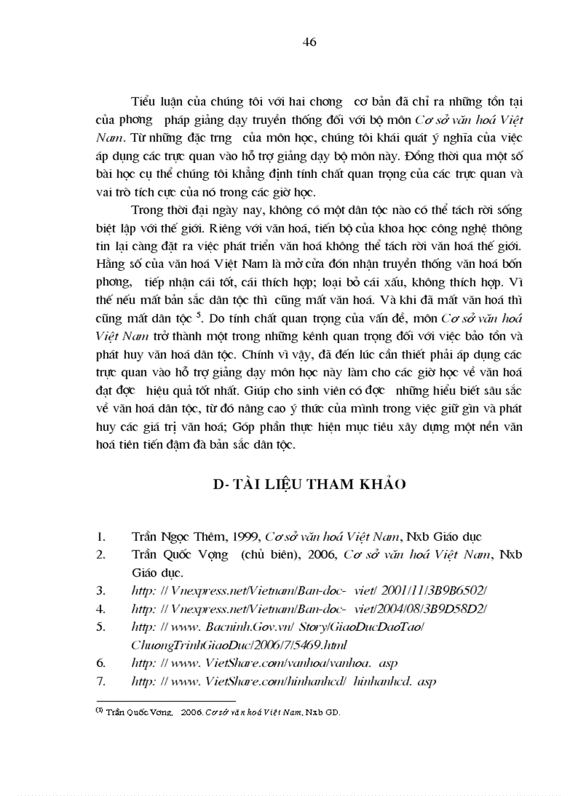 image for page Áp dụng trực quan vào hỗ trợ giảng dạy cơ sở văn hóa việt nam