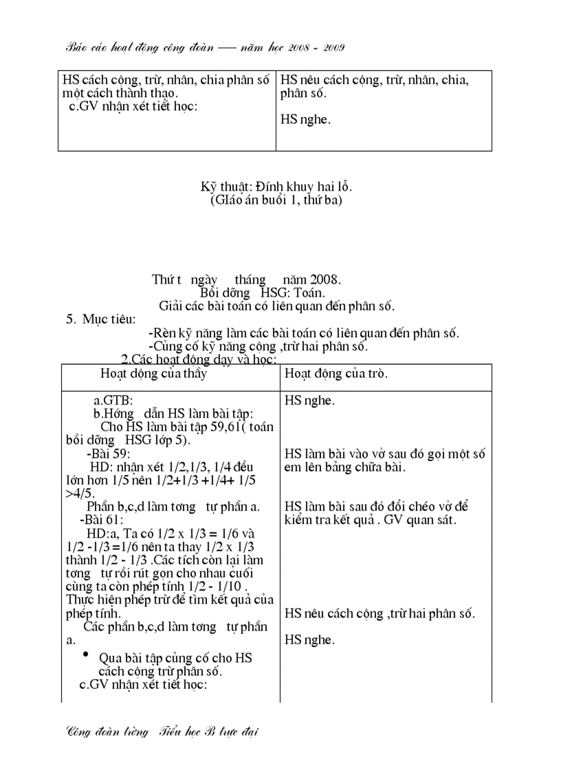 image for page B cáo thành tích Công đoàn 2008 2009