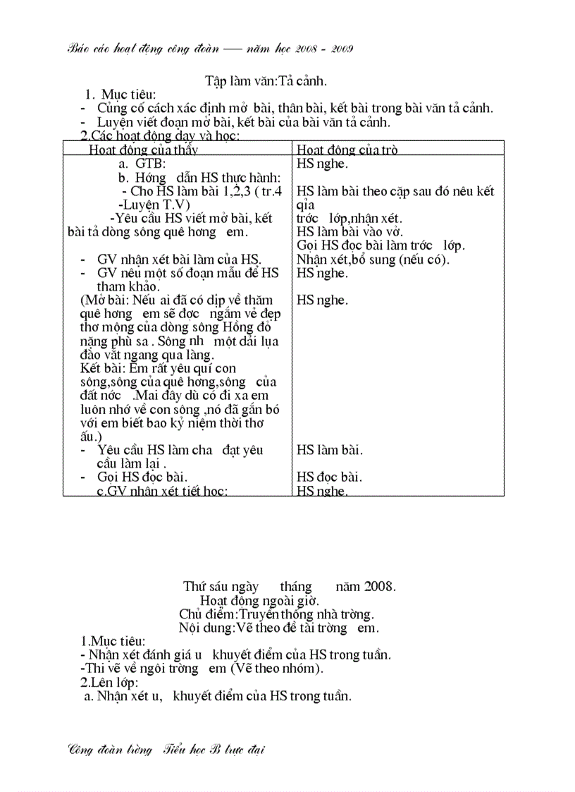 image for page B cáo thành tích Công đoàn 2008 2009