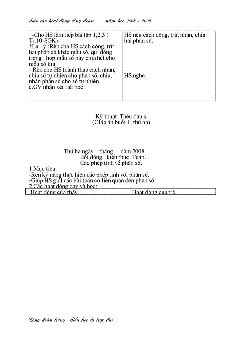 image for page B cáo thành tích Công đoàn 2008 2009