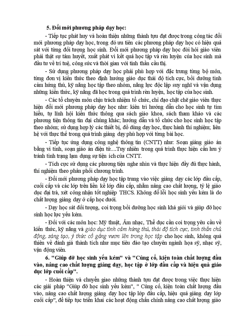 image for page B Kế hoạch chuyên môn năm học 2009 2010