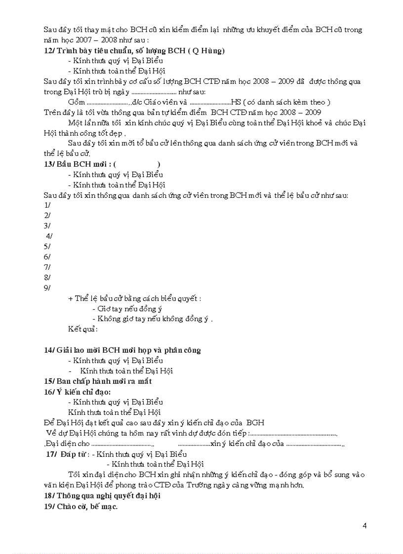 image for page Bài điều khiển chương trình các Đại Hội