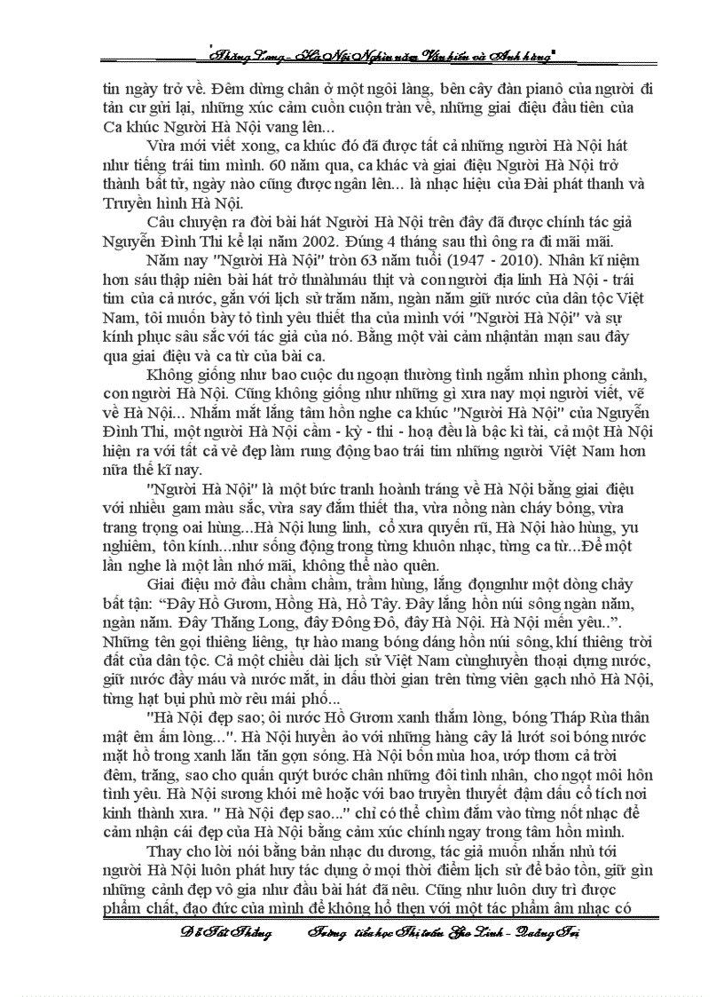 image for page Bài dự thi Tháng Long Hà Nội