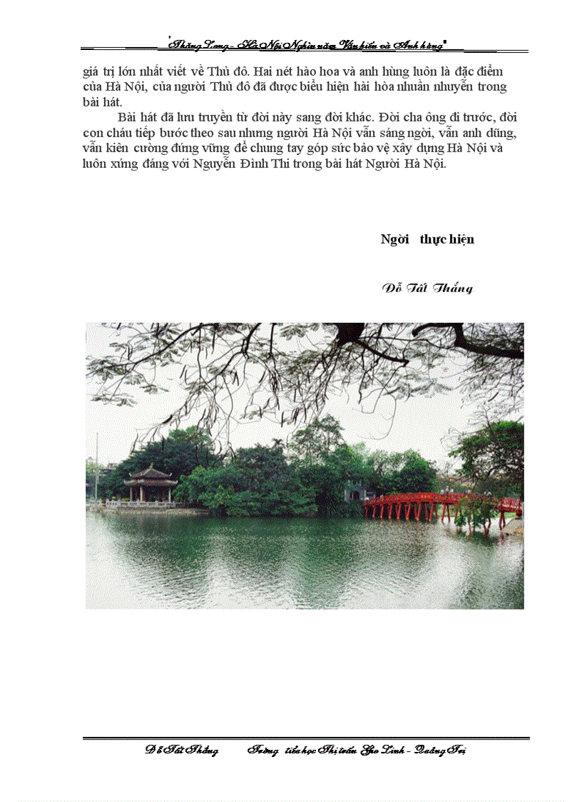 image for page Bài dự thi Tháng Long Hà Nội