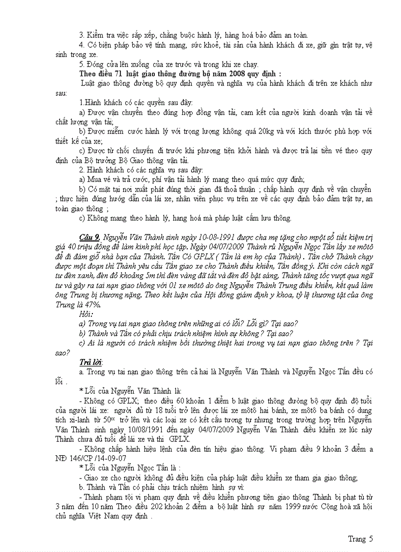 image for page Bai du thi tim hieu luat giao thong đ án đầy đủ