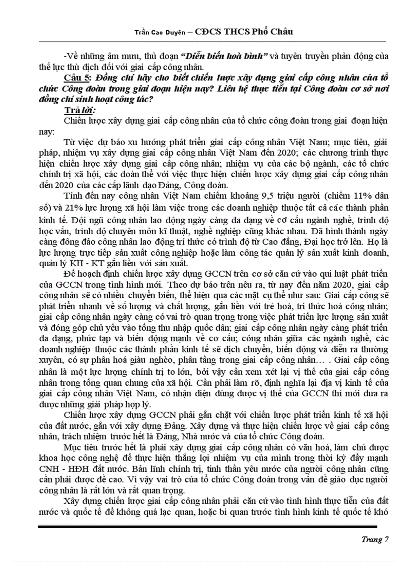 image for page Bài dự thi về Công đoàn