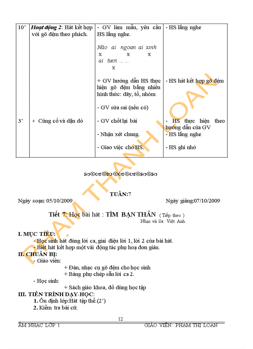 image for page Bài giảng môn âm nhạc lớp 1 trọn bộ
