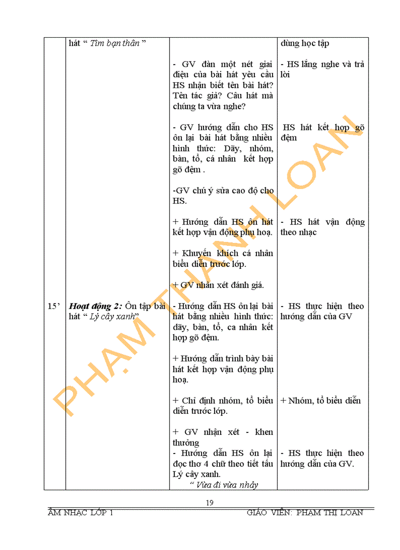 image for page Bài giảng môn âm nhạc lớp 1 trọn bộ