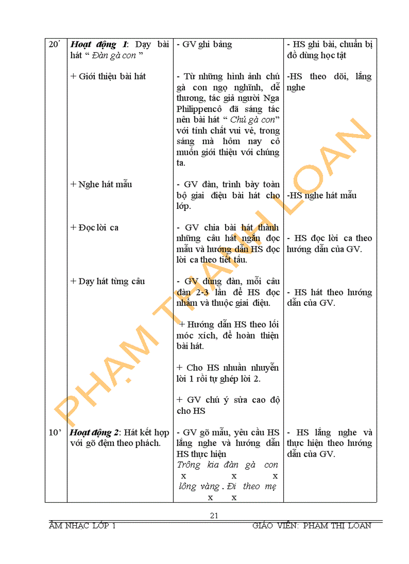 image for page Bài giảng môn âm nhạc lớp 1 trọn bộ