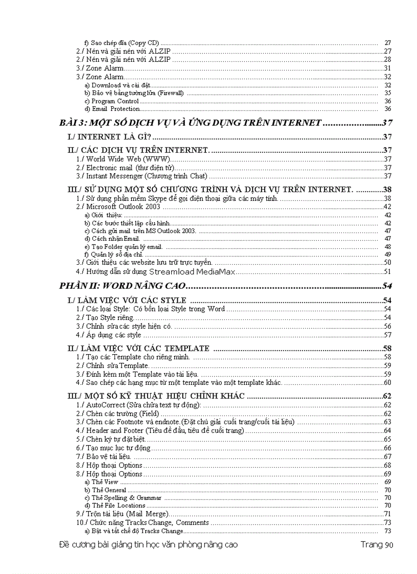 image for page Bài giảng tin học văn phòng nâng cao