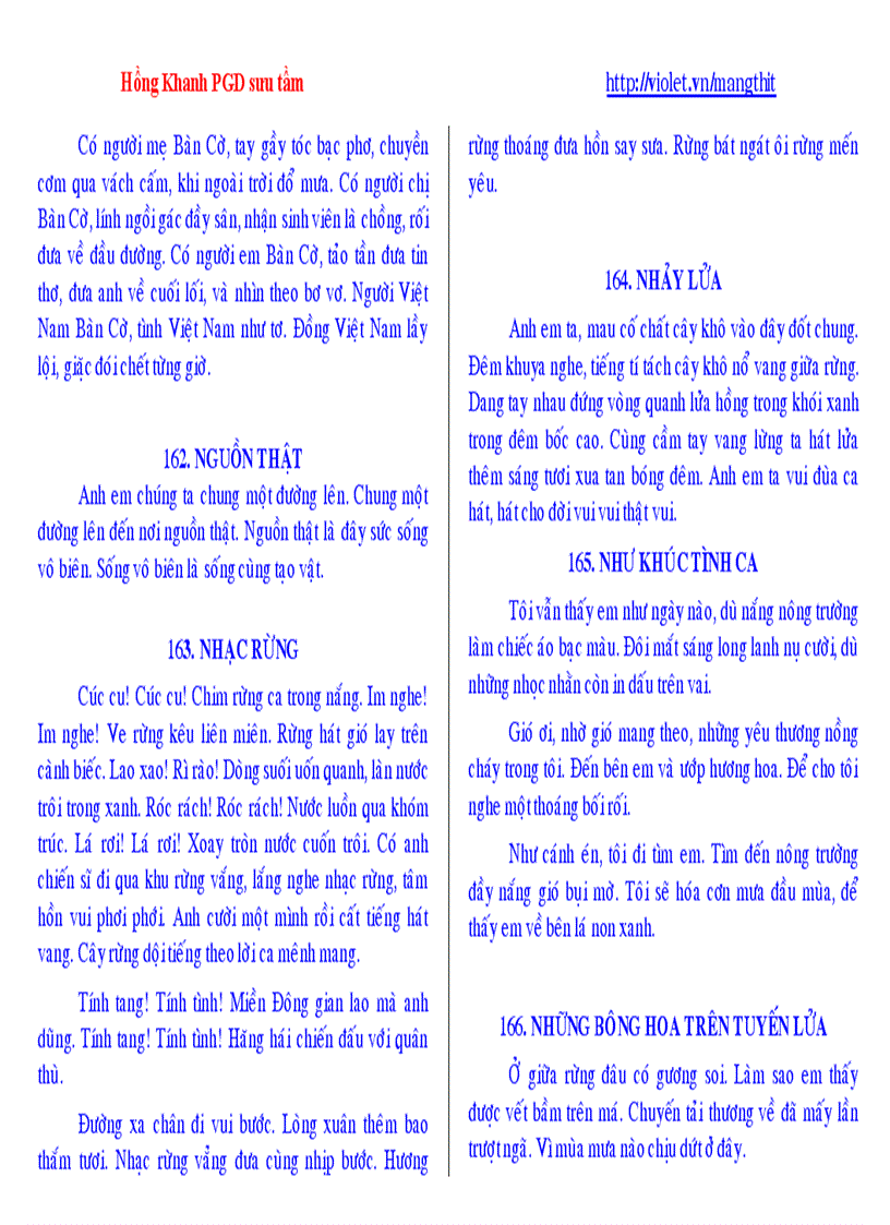 image for page Bài hát sinh hoạt