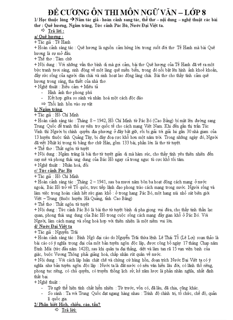 image for page Bài soạn Ngữ văn 8 HKII TQT