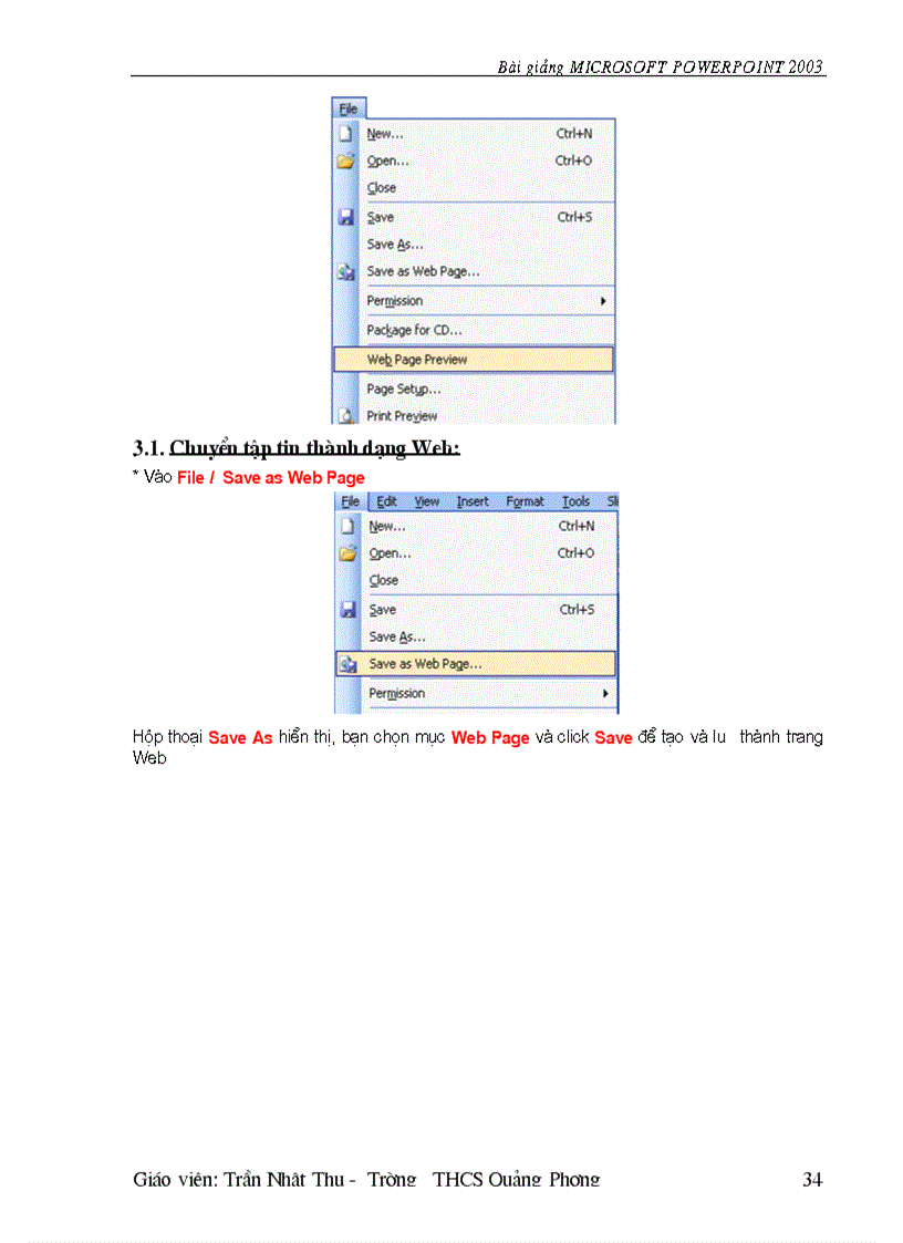 image for page Bai soan Powerpoint