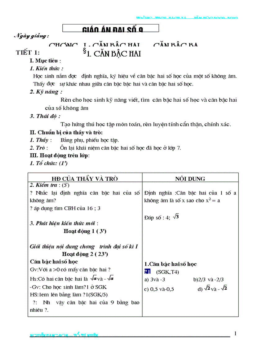 image for page Bai soan toan 9 2009 2010